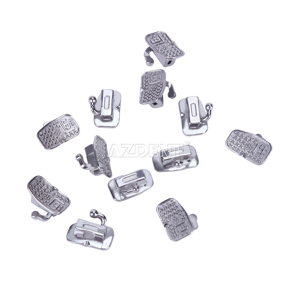AZDENT Dental Orthodontic Buccal Tubes 1st Molar Bondable Non-Conv Roth /MBT.022