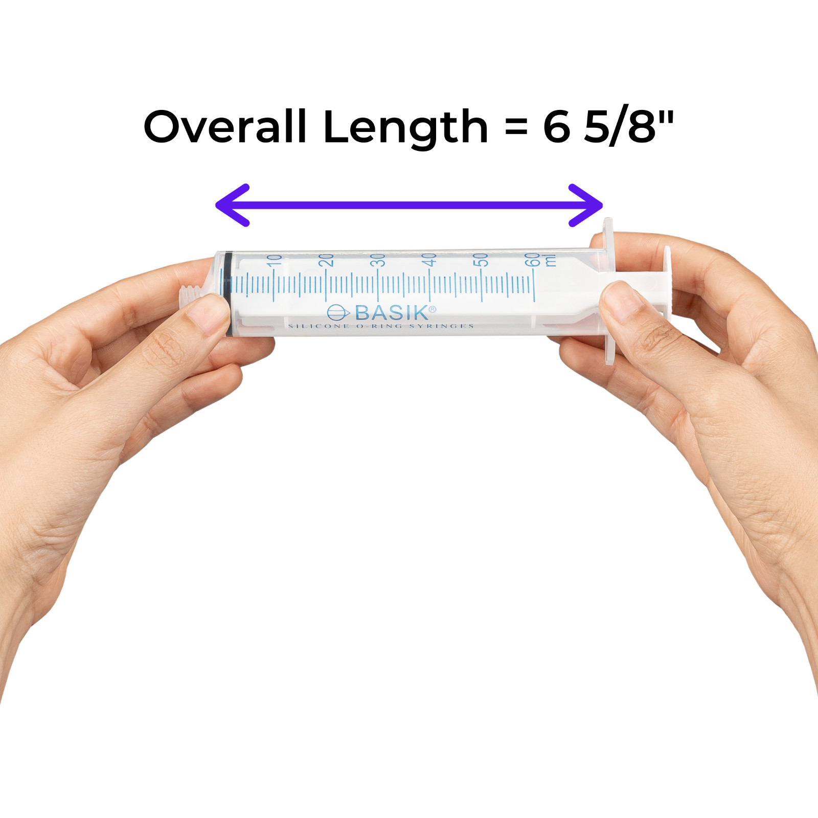 35cc ENFIT Tip Syringe Silicone O ring Reusable Smooth Glide Plunger
