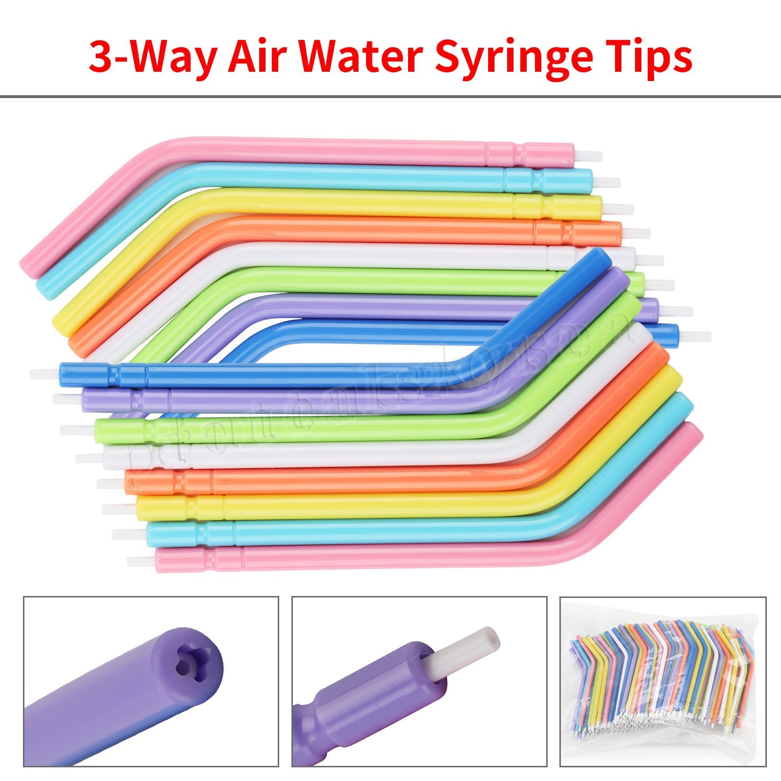 250 pcs Disposable Air Water Syringe Tips with cores High Quality Free Return