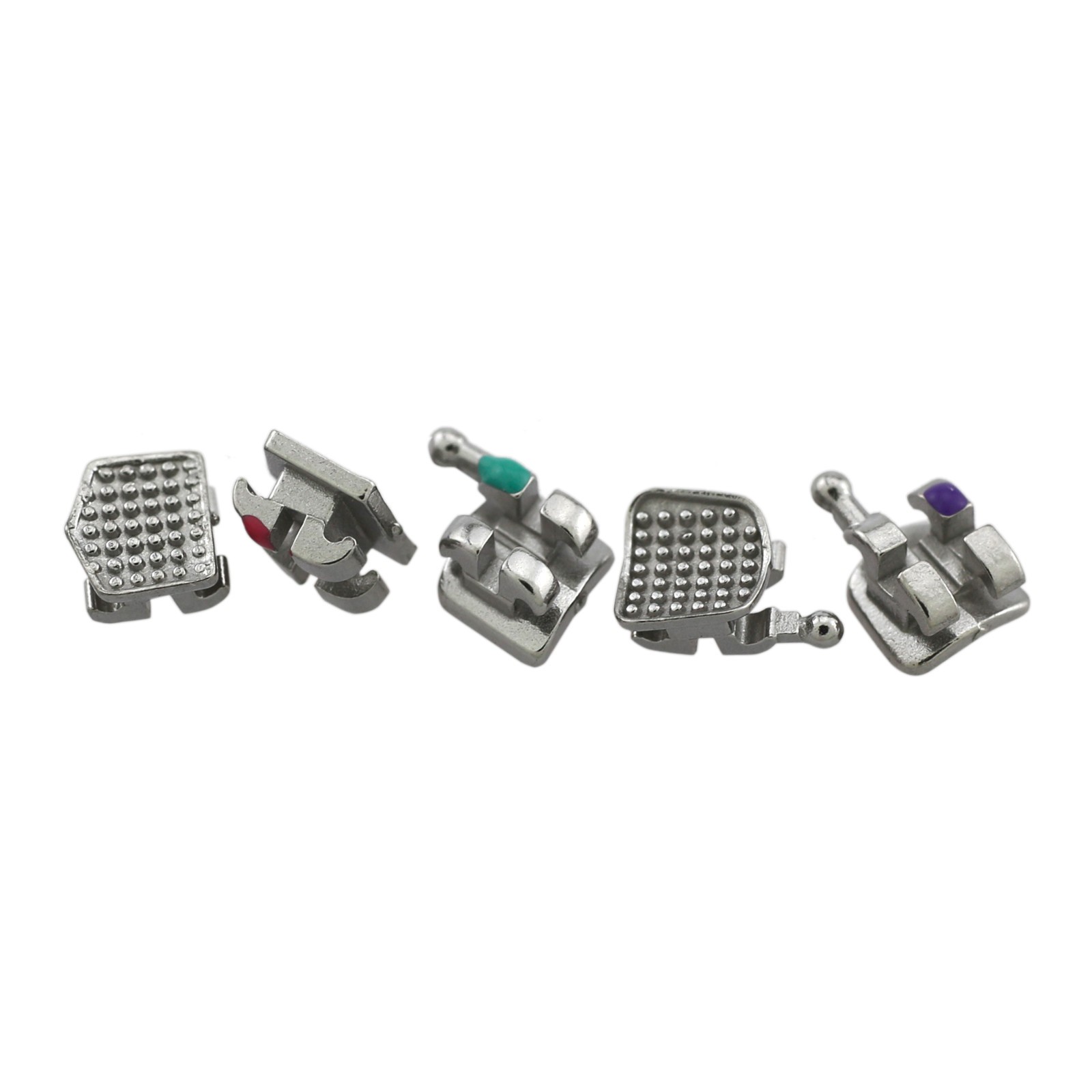 10 Kits MIM MINI Orthodontic Brackets Dental Metal MBT Roth 022 345 Hooks 5-5 OC