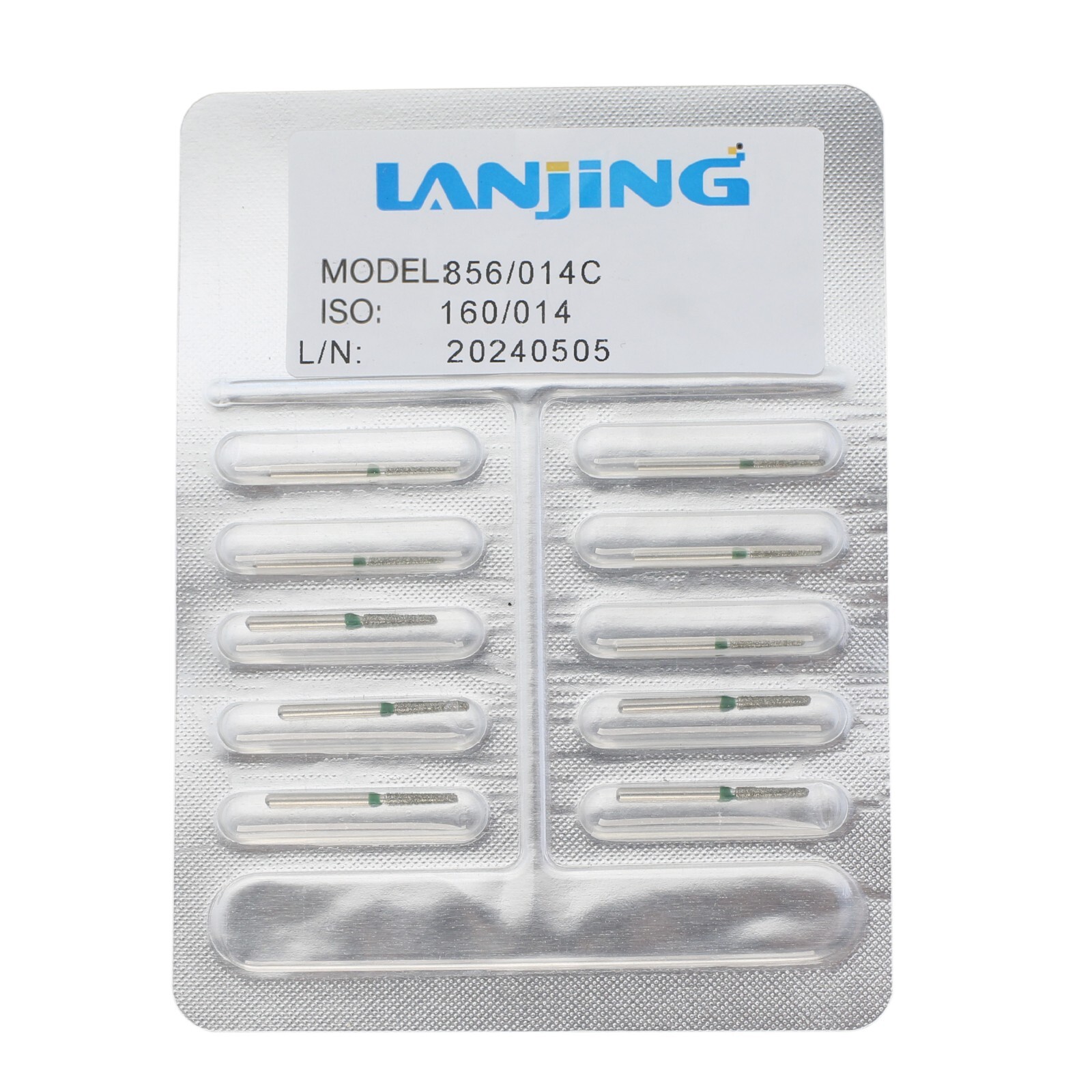 Diamond Dental Burs 856/014C High Speed FG Shank for Crown Prep & Implant 1.4mm