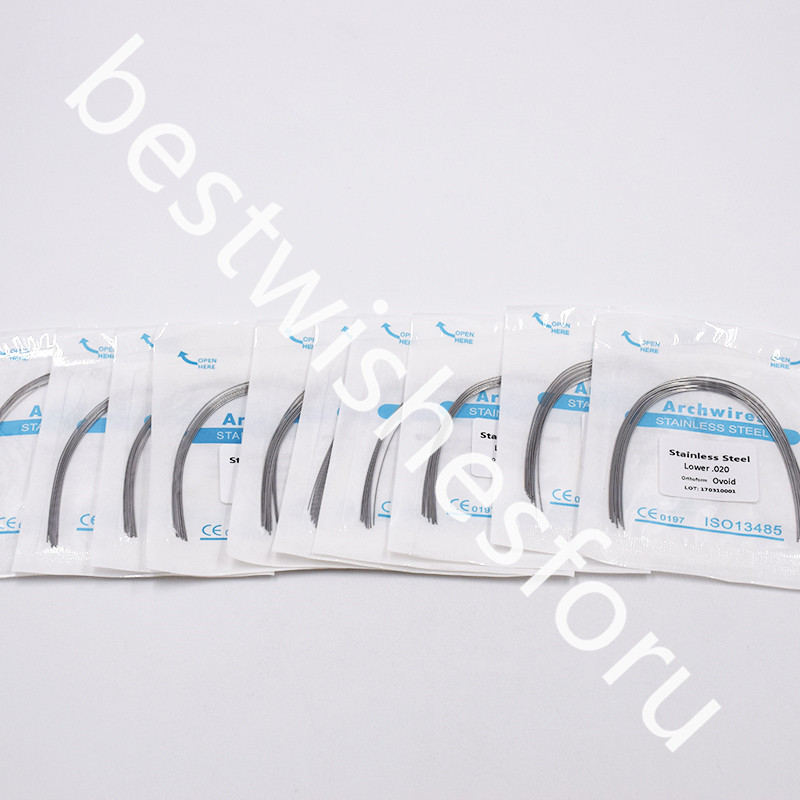 Dental Ortho Stainless Steel Round Ovoid Arch Wire Upper Lower 012 14 16 18 020