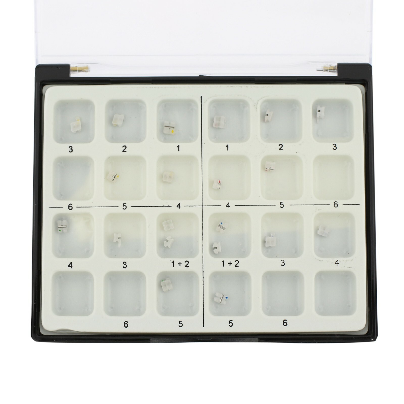Orthodontic Bracket Ceramic Metal Slot Aesthetic Braces Roth 018 022 3M Clarity