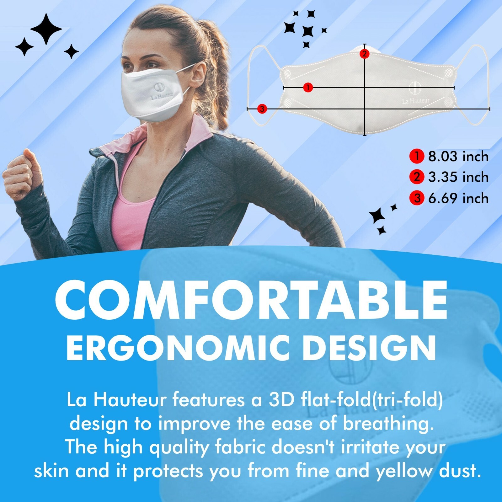 La Hauteur KF94 Korean Face Mask Made in Korea Medical Respirators Dust Covers