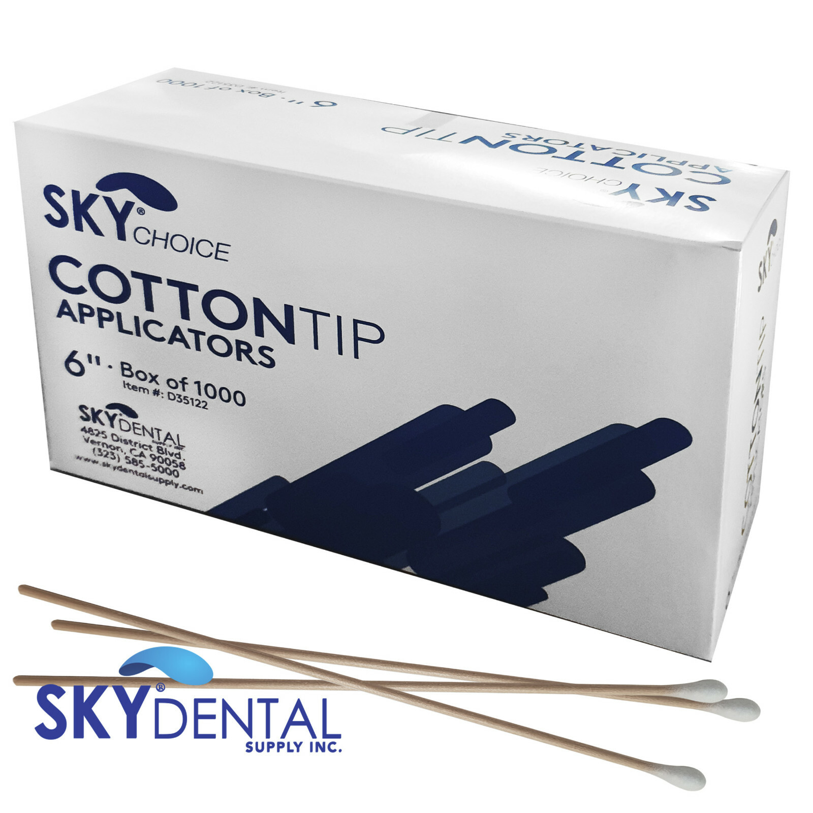 Up to 10,000 Cotton Tipped Applicators 6 or 3 inch Dental Medical Makeup