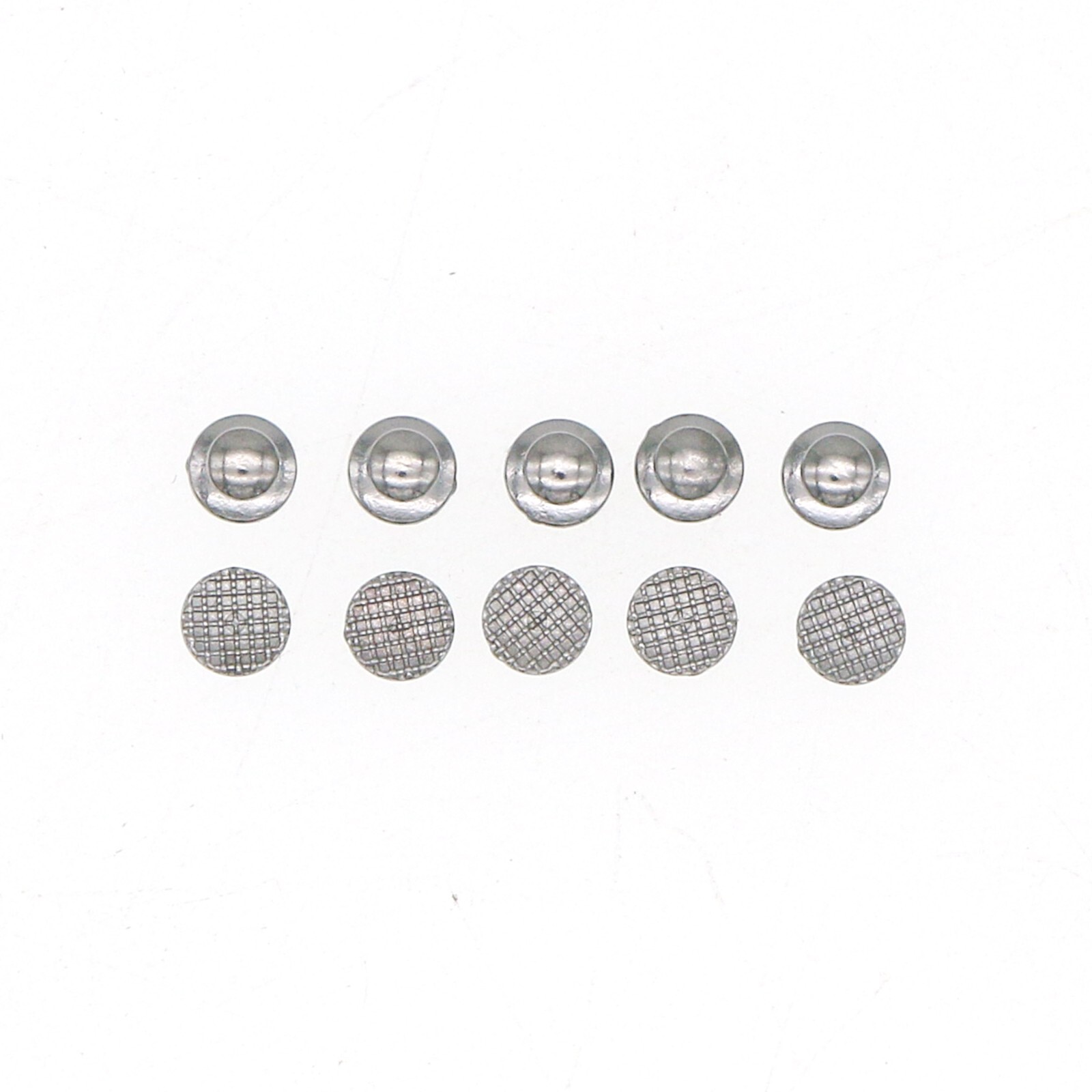 US Dental Orthodontic Metal Lingual Button Bondable Round Mesh Base 10Pcs/Pack