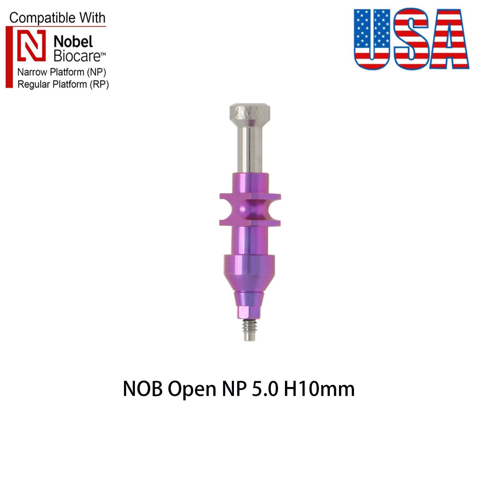 US Dental Nobel Conical Connection Impression Coping Open Tray NP/RP Ø3.6/5.0mm