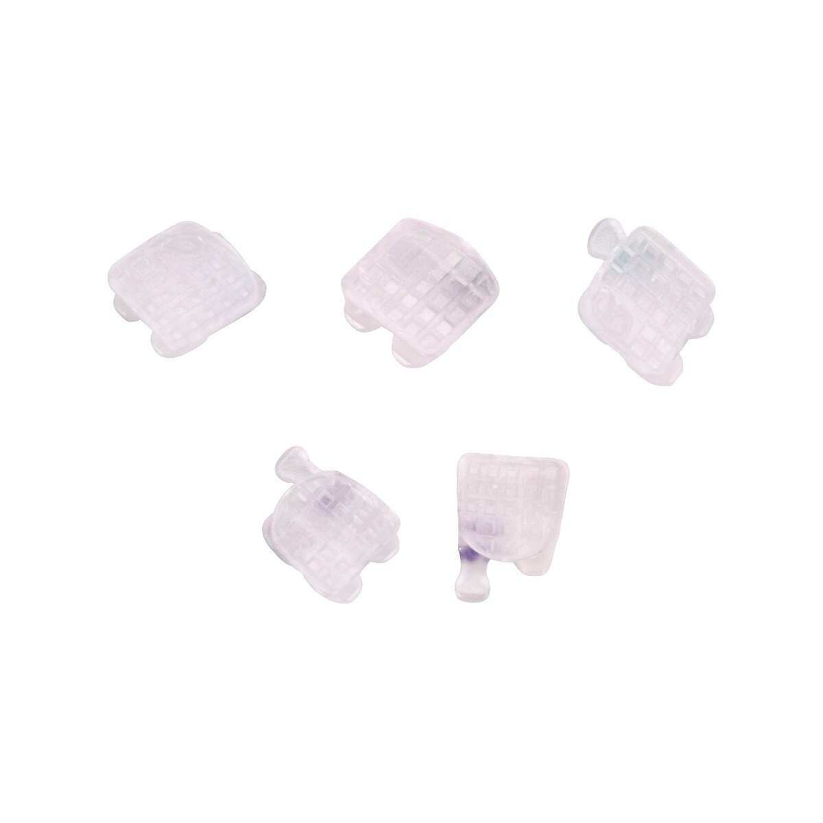AZDENT Dental Ceramic Brackets Orthodontic Braces Roth.022 345 Hooks 20pcs /kit
