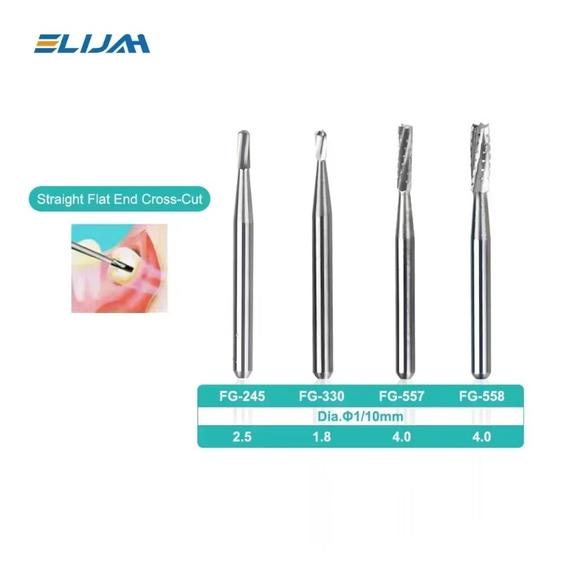 20 Types Dental Round Tungsten Carbide FG Bur For Surgical High Speed Handpiece