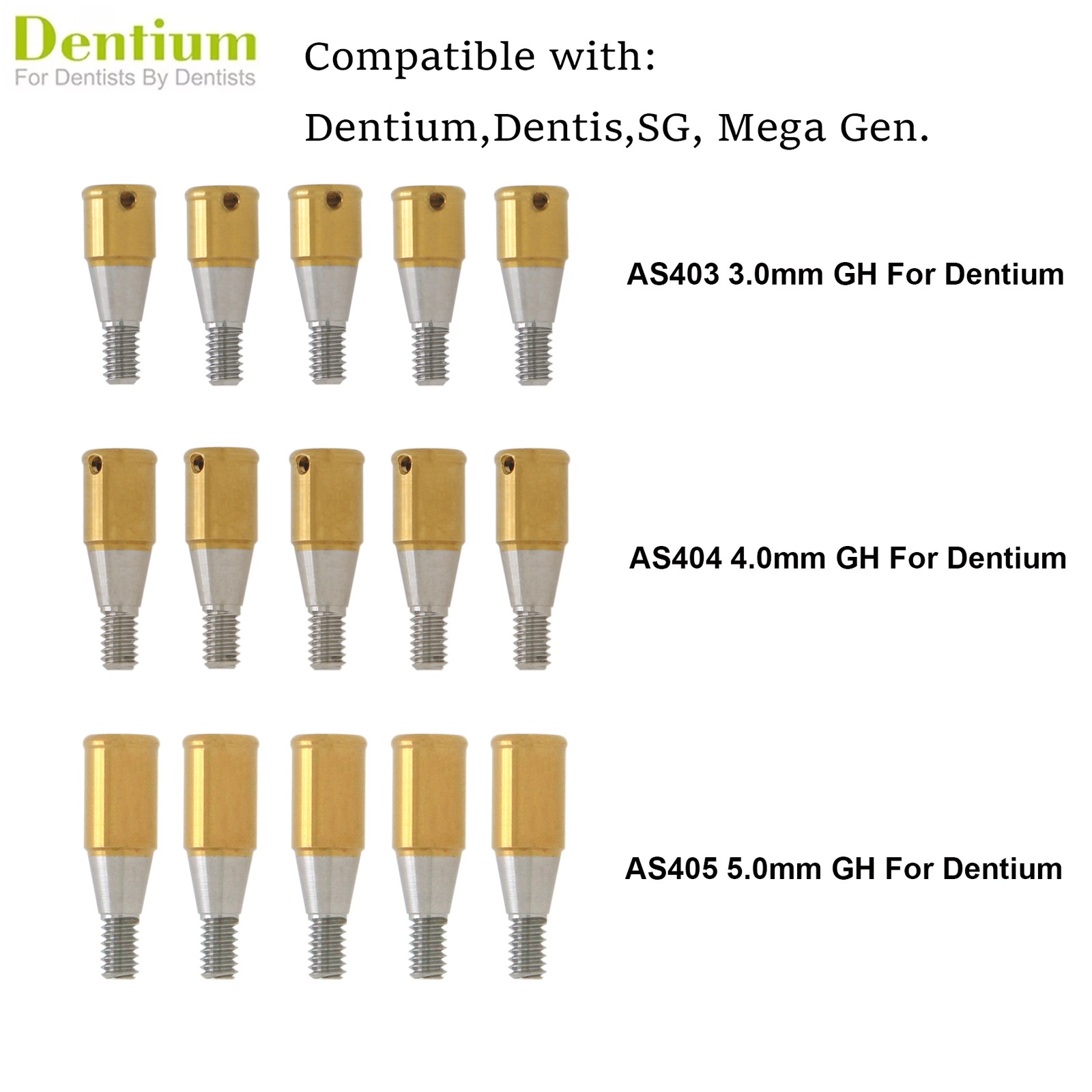 Overdenture Tapered Locator Abutment For Hiossen Nobel ITI Zimmer MIS Titanium