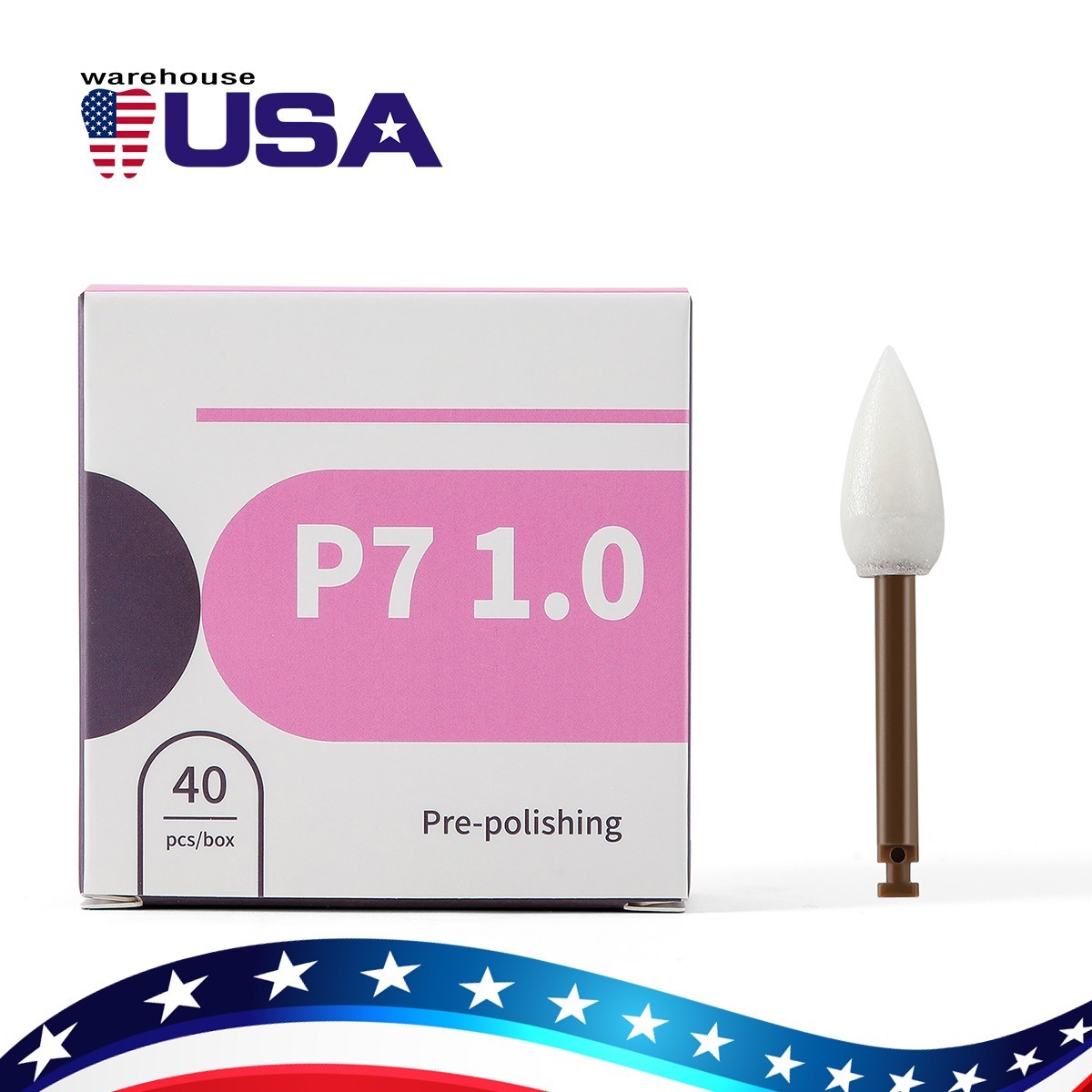 40Pcs AZDENT Dental Composite Polishing Finishing Finisher Disc/ Cups/Points