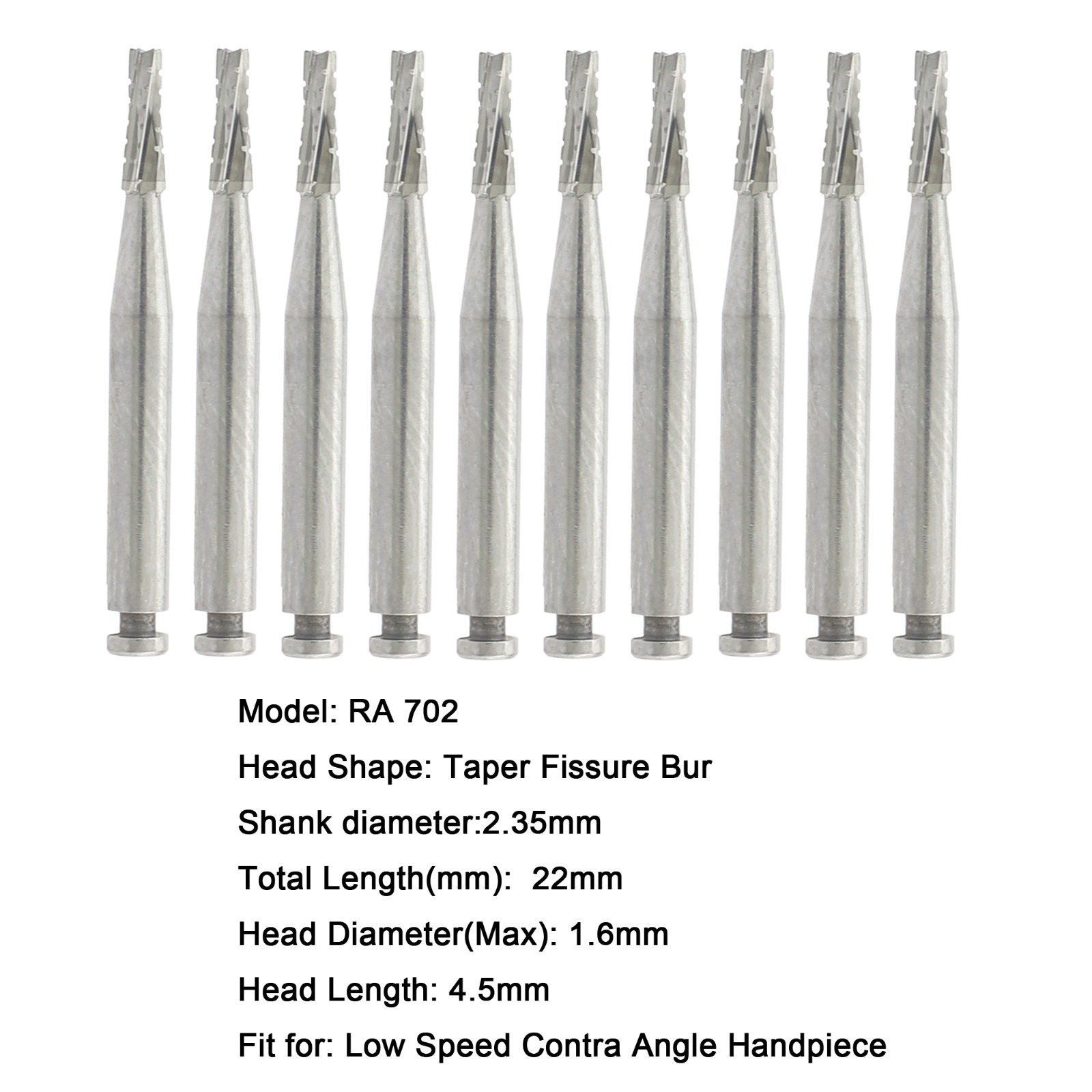 WAVE Dental Carbide Latch Burs Long Round Ball RA SURG Bur Contra Angle 22/26mm