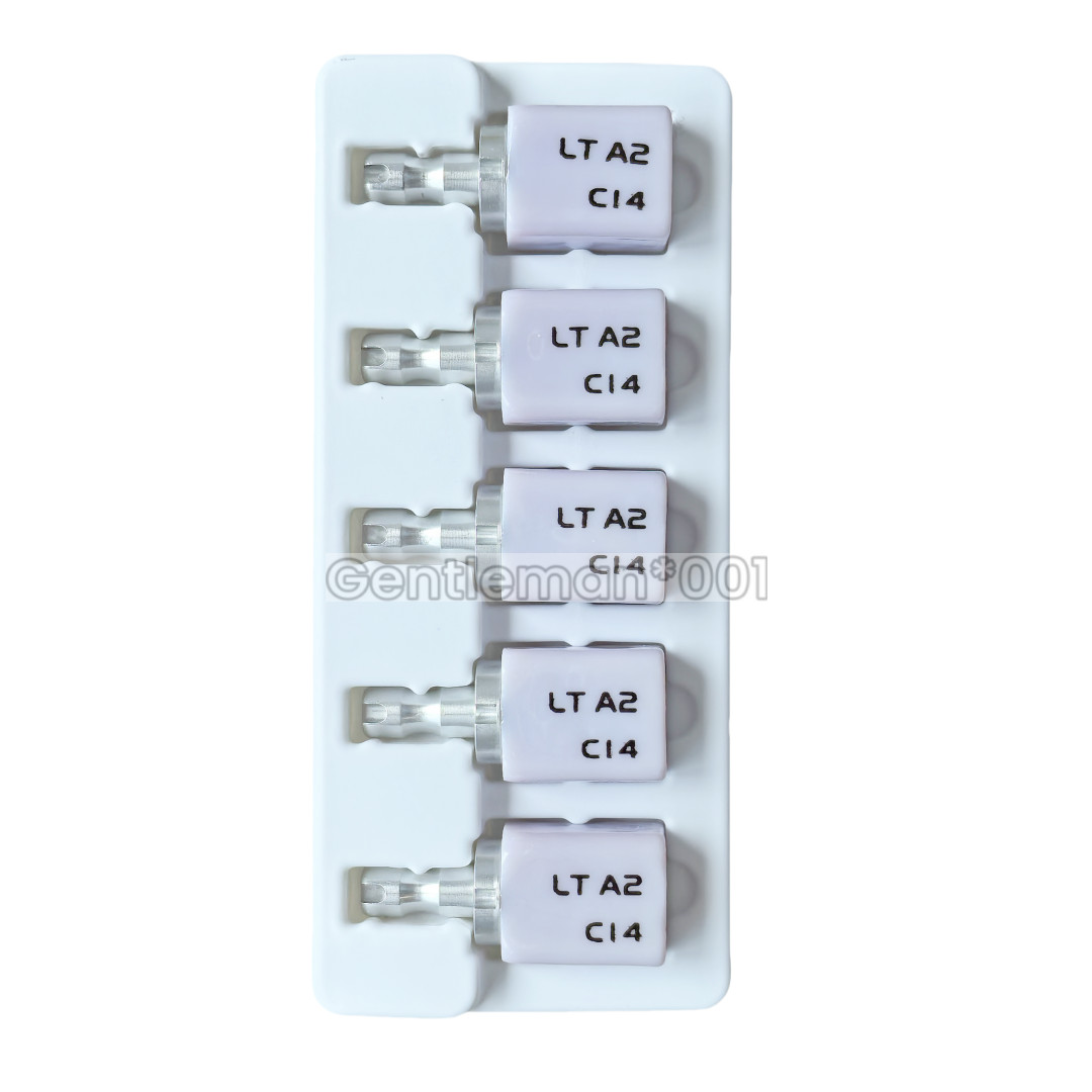 C14 LT Emax Dental Glass Ceramic Lithium Dislicate CAD/CAM Cerec Blocks 5Pcs/Box