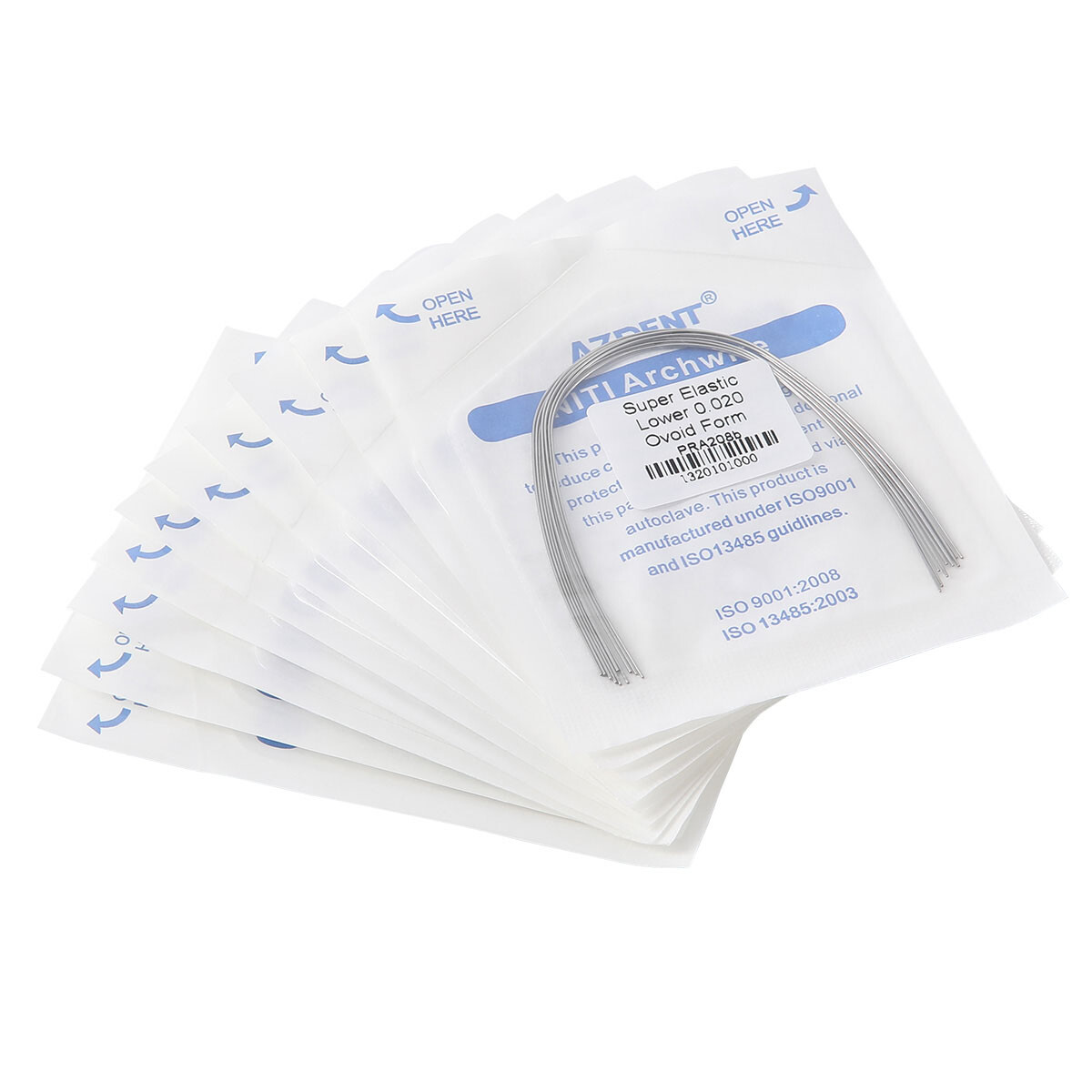 AZDENT Dental Orthodontic Super Elastic Niti Round Arch Wire Ovoid Form Archwire