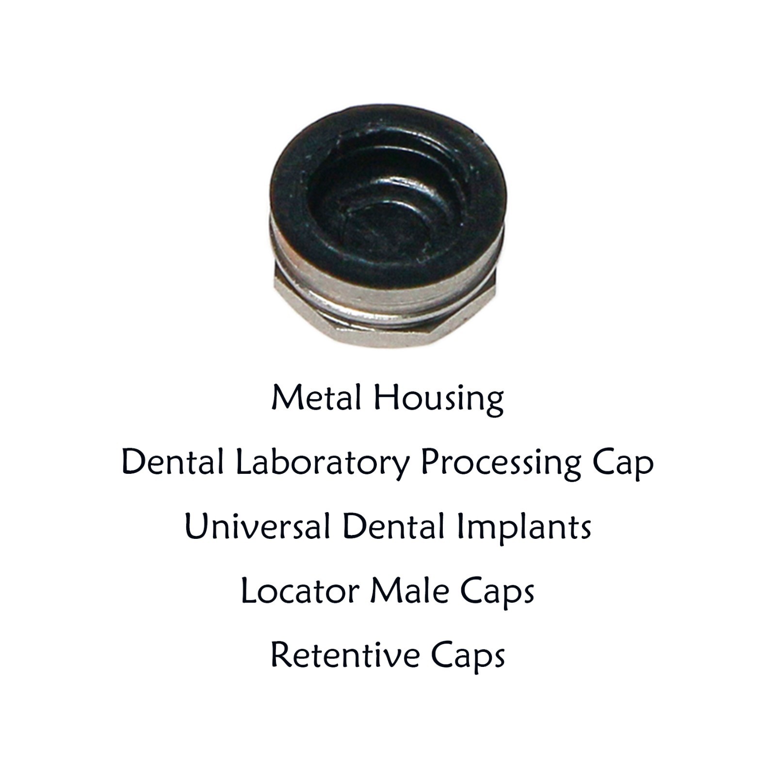 20Pcs Universal Dental Overdenture Replacement Cap for Zest Locator Male Inserts