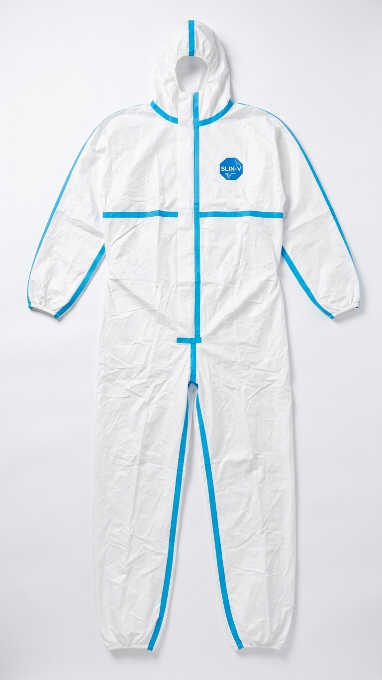 QTY (50) SUN-V Medical Disposable Protective LG/XL Gown Coverall Type III 175cm