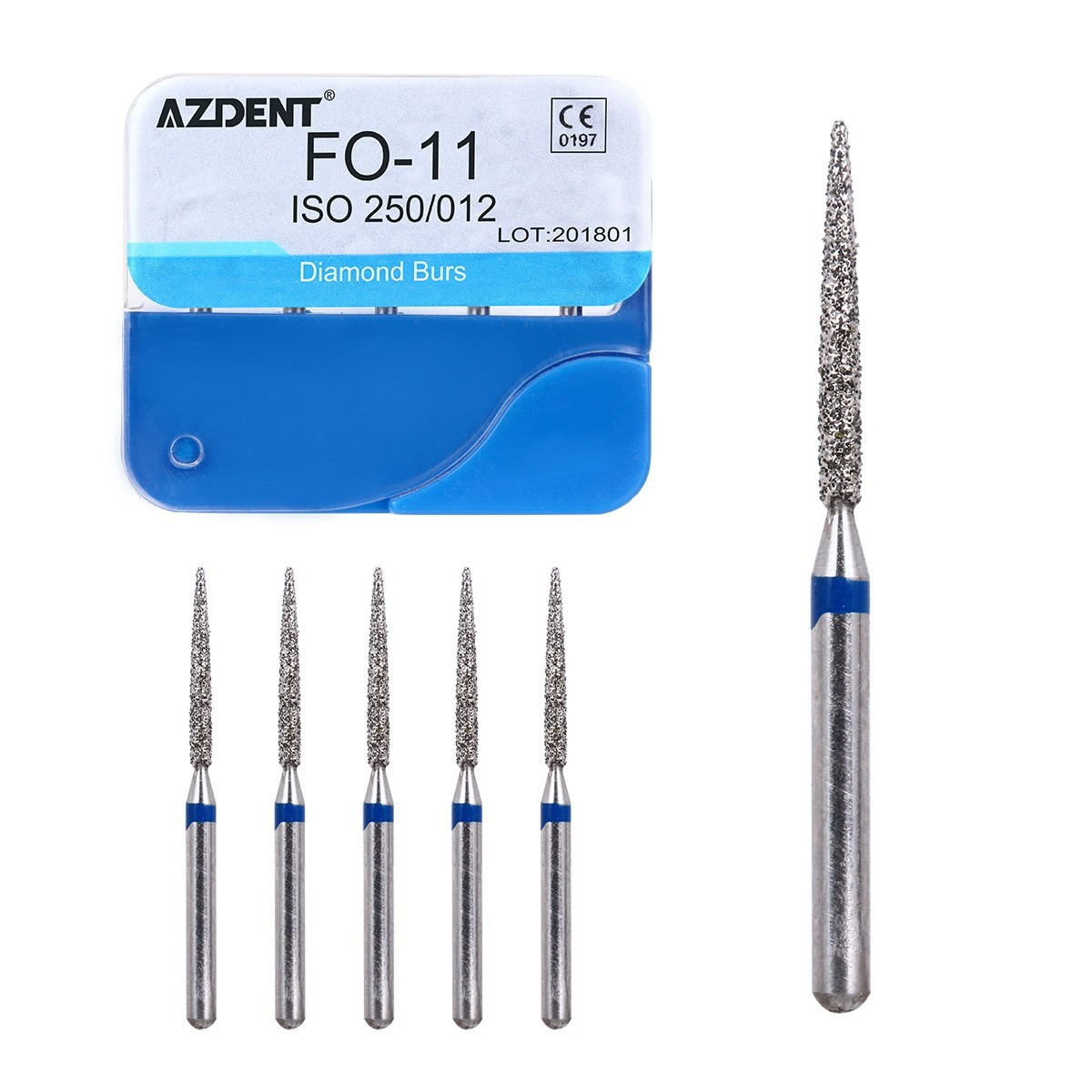 20packs/100Pcs Dental Diamond Burs for High Speed Handpiece Medium FG 1.6MM