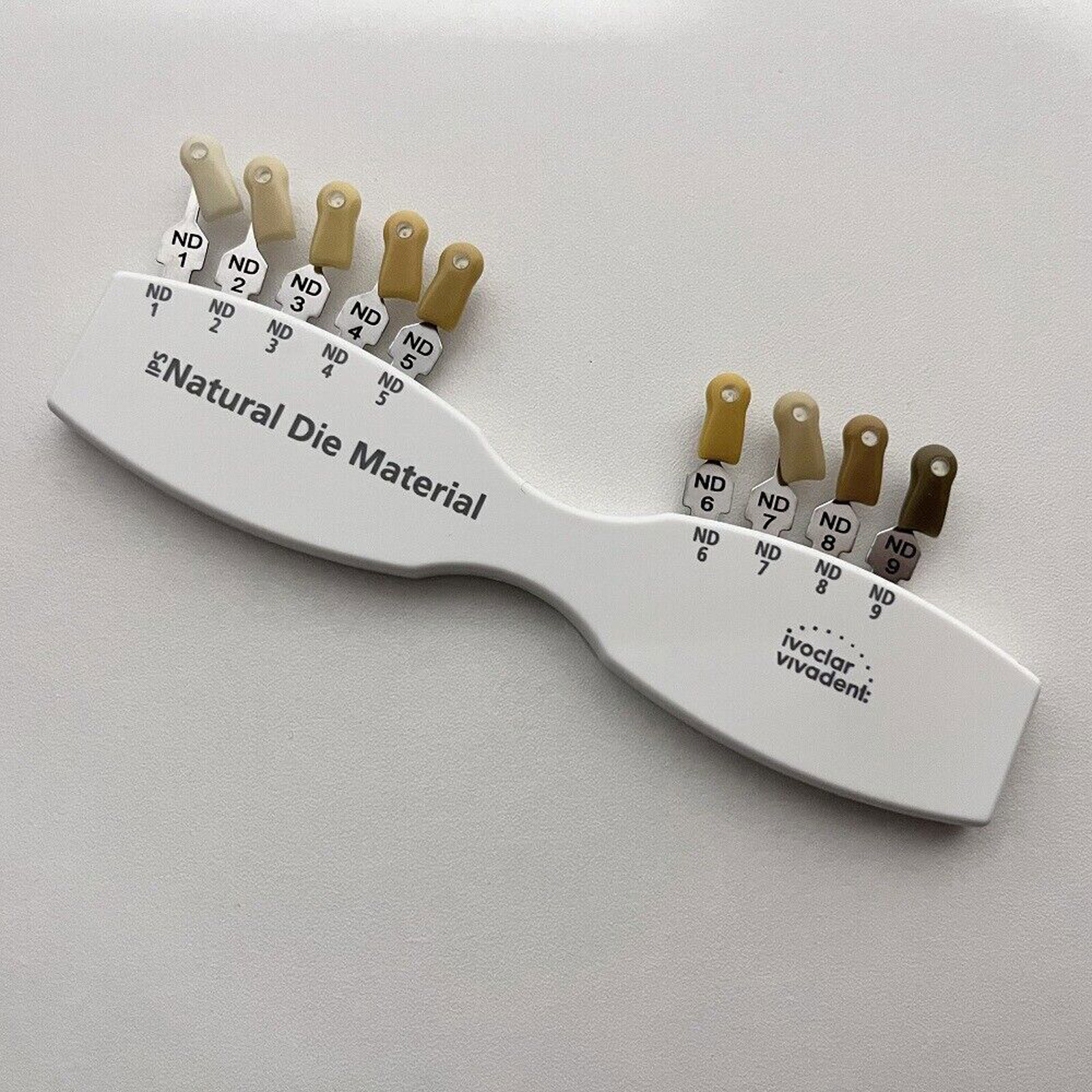 1Set Dental IPS Natural Die Material Shade Guide Ivoclar Vivadent ND1-9 Abutment