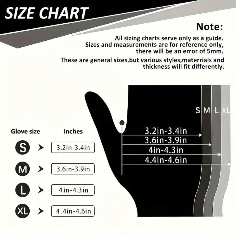 Black Disposable Nitrile Gloves 50 100 200pcs Waterproof Durable Protective