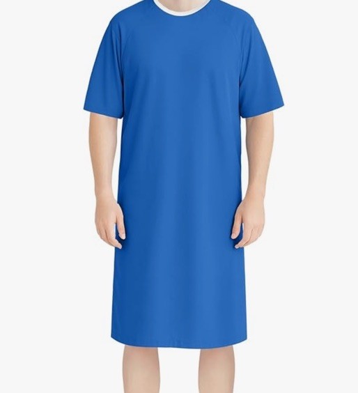 Utopia Men’s Patient Gown XL/3X Royal Blue