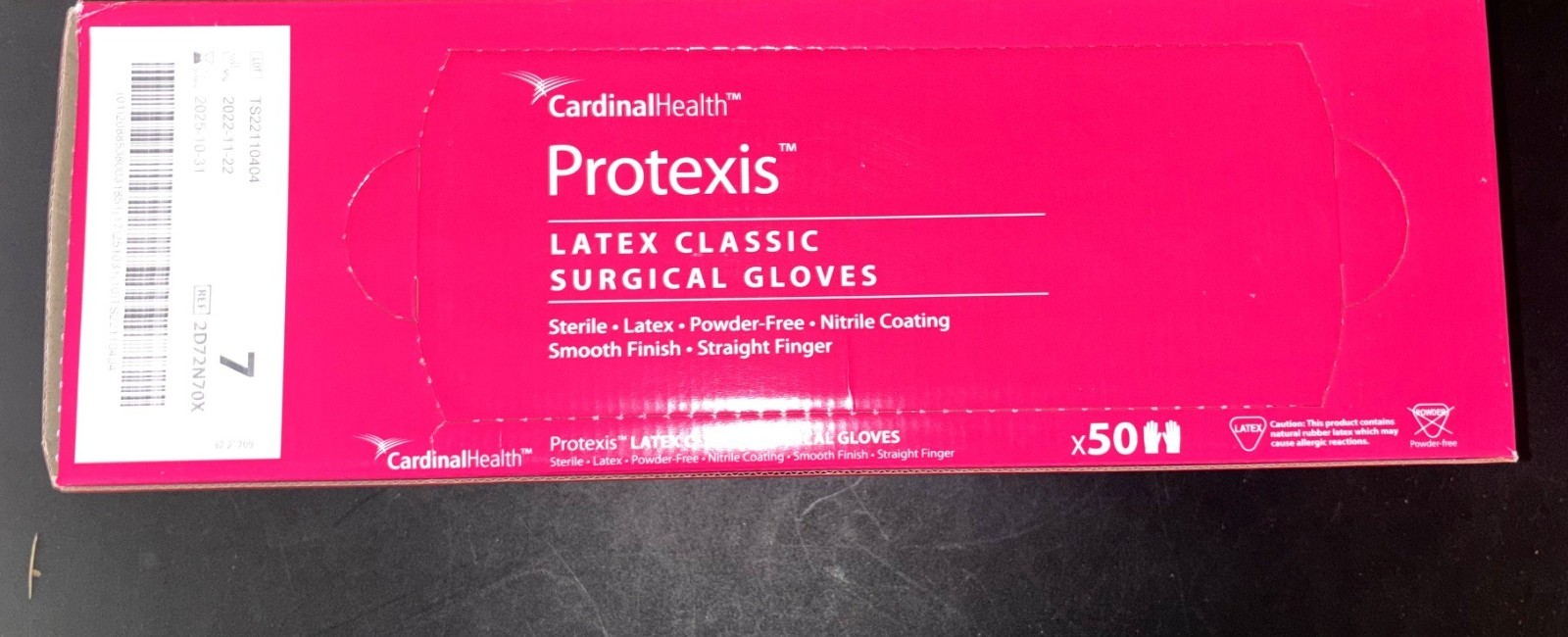 Cardinal Health™ Protexis® Latex Classic Surgical Gloves w/ Nitrile Coating sz 7