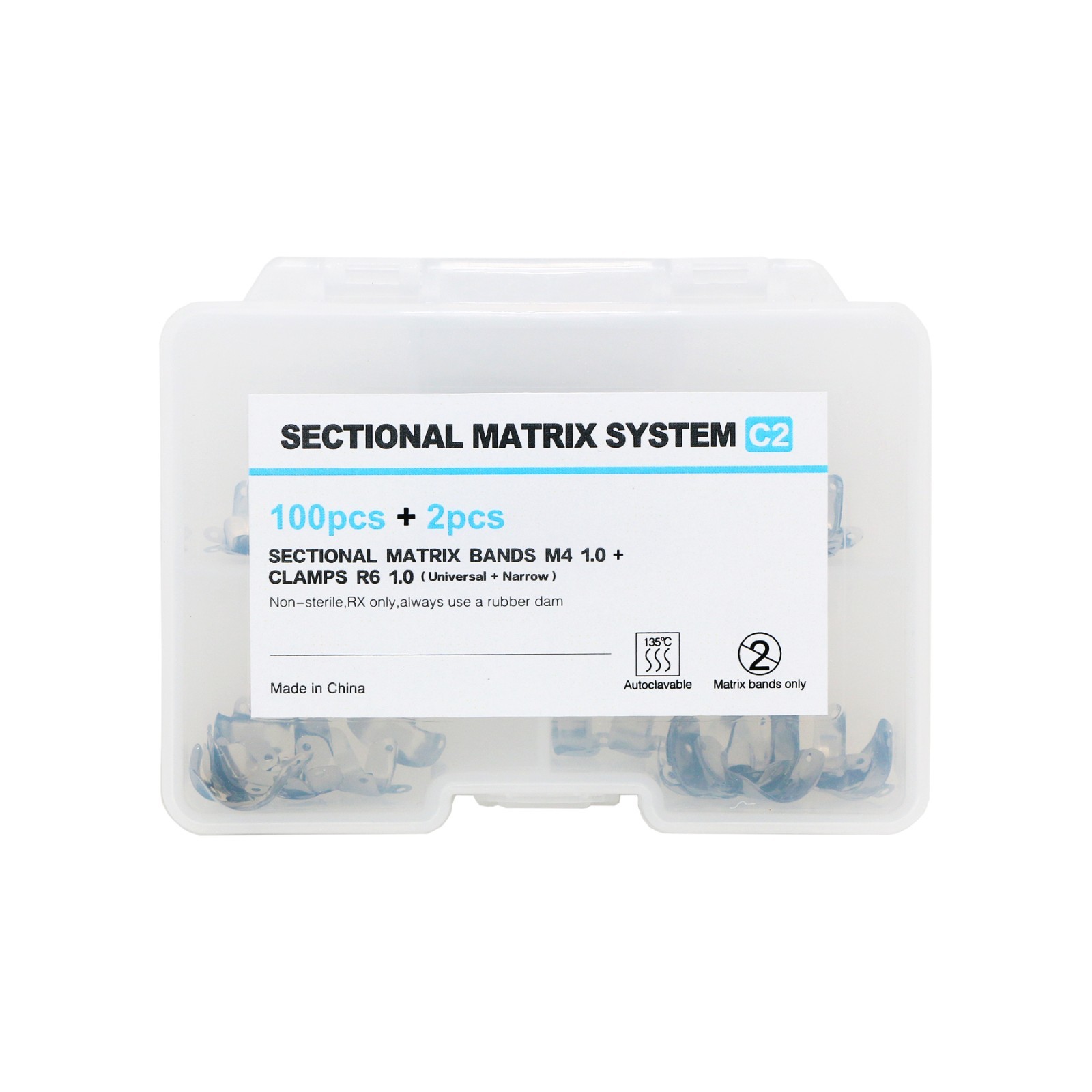 Dental Matrix Bands Ring Sectional Matrice Clamp Fit Garrison Palodent V3 System