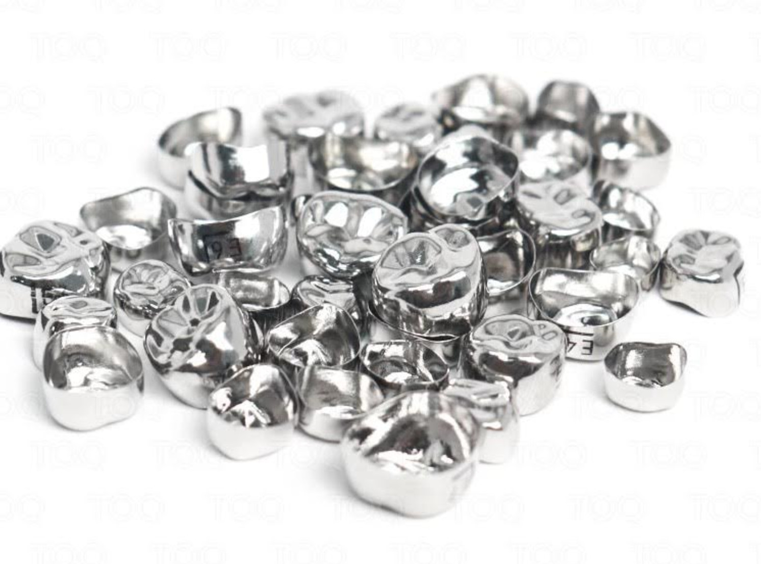 DENTAL STAINLESS STEEL Permanent Molar Adult CROWN KIT OF 48 PCS
