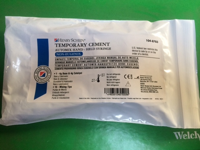 Dental Temporary Cement Non Eugenol automix Syring with 15 tips , Tempbond