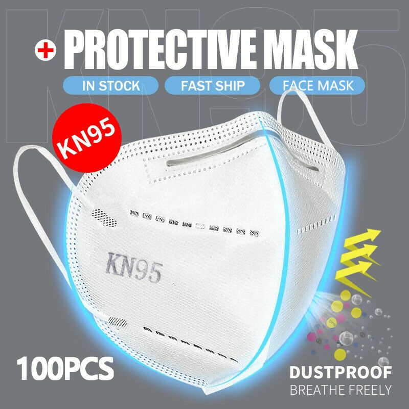 KN95 Protective 4-5 Layers Face Mask Disposable Respirator BFE 95% PM2.5