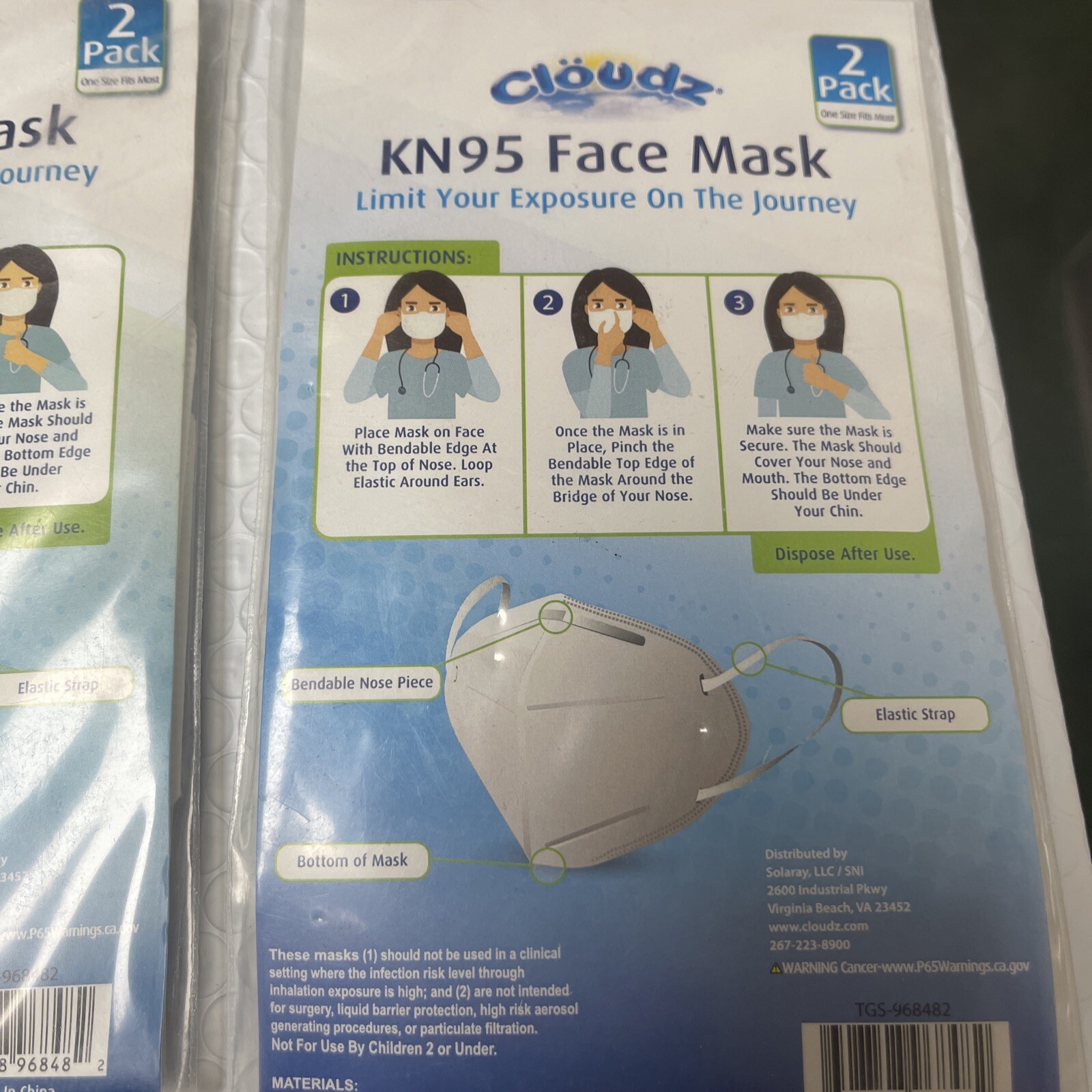KN95 Protective 5 Layers Face Mask [12 PACK] 2 In Each Pack Disposable Masks