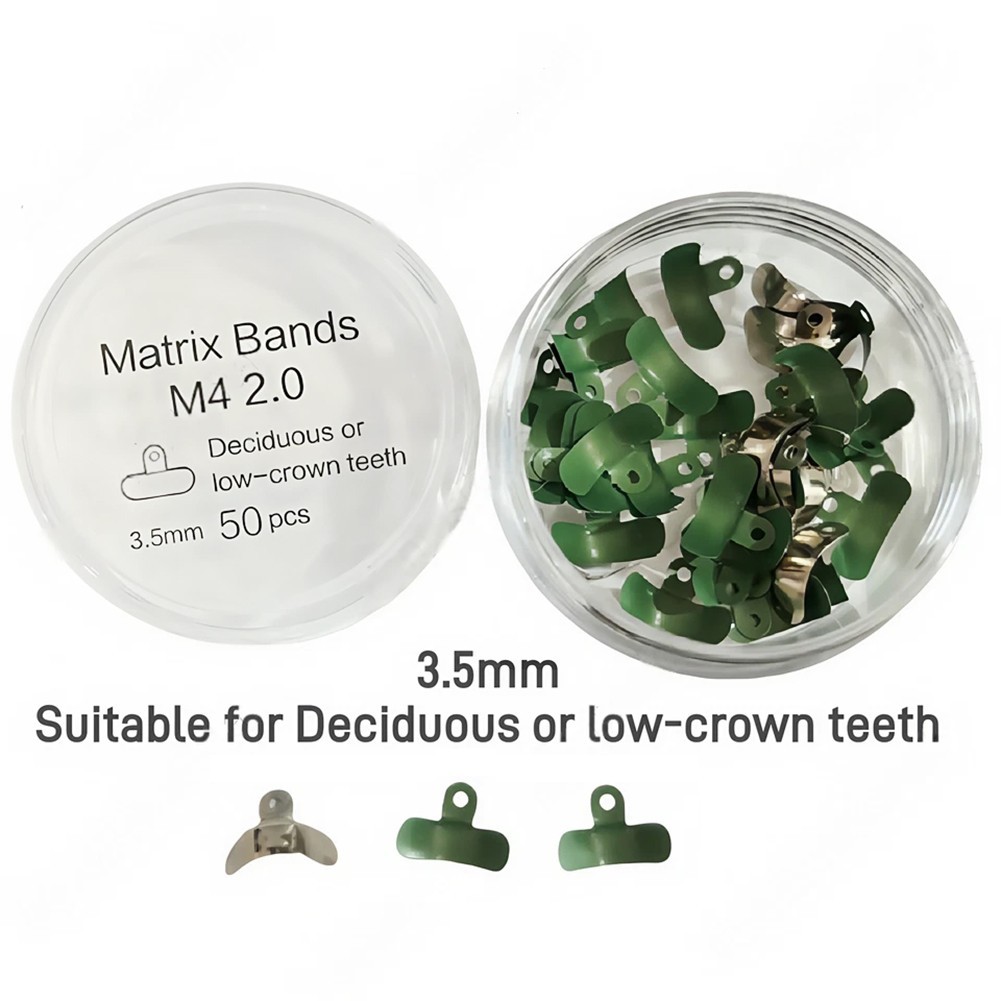 Dental Non-Stick Matrix Bands with PTFE Coated Sectional Contoured Matrices Band