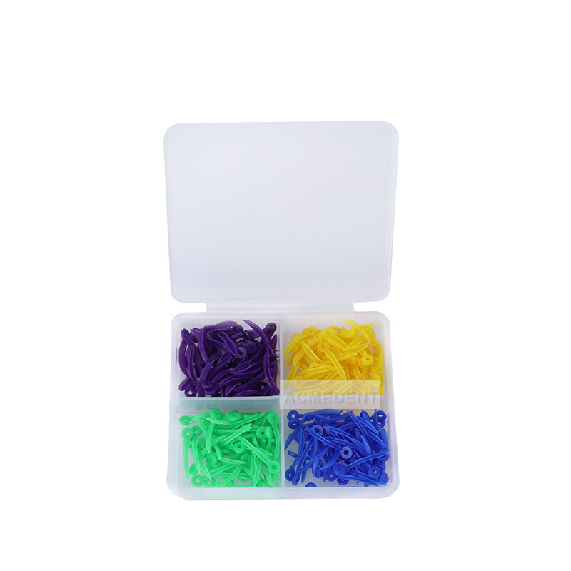100Pcs/Box Disposable Dental Wedges Tooth Gap Wedge with End Circular Hole 4Size
