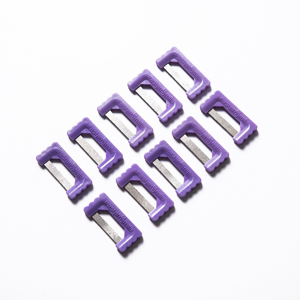10pc Dental Interproximal Reduction Enamel Strips Orthodontic IPR stripping saw