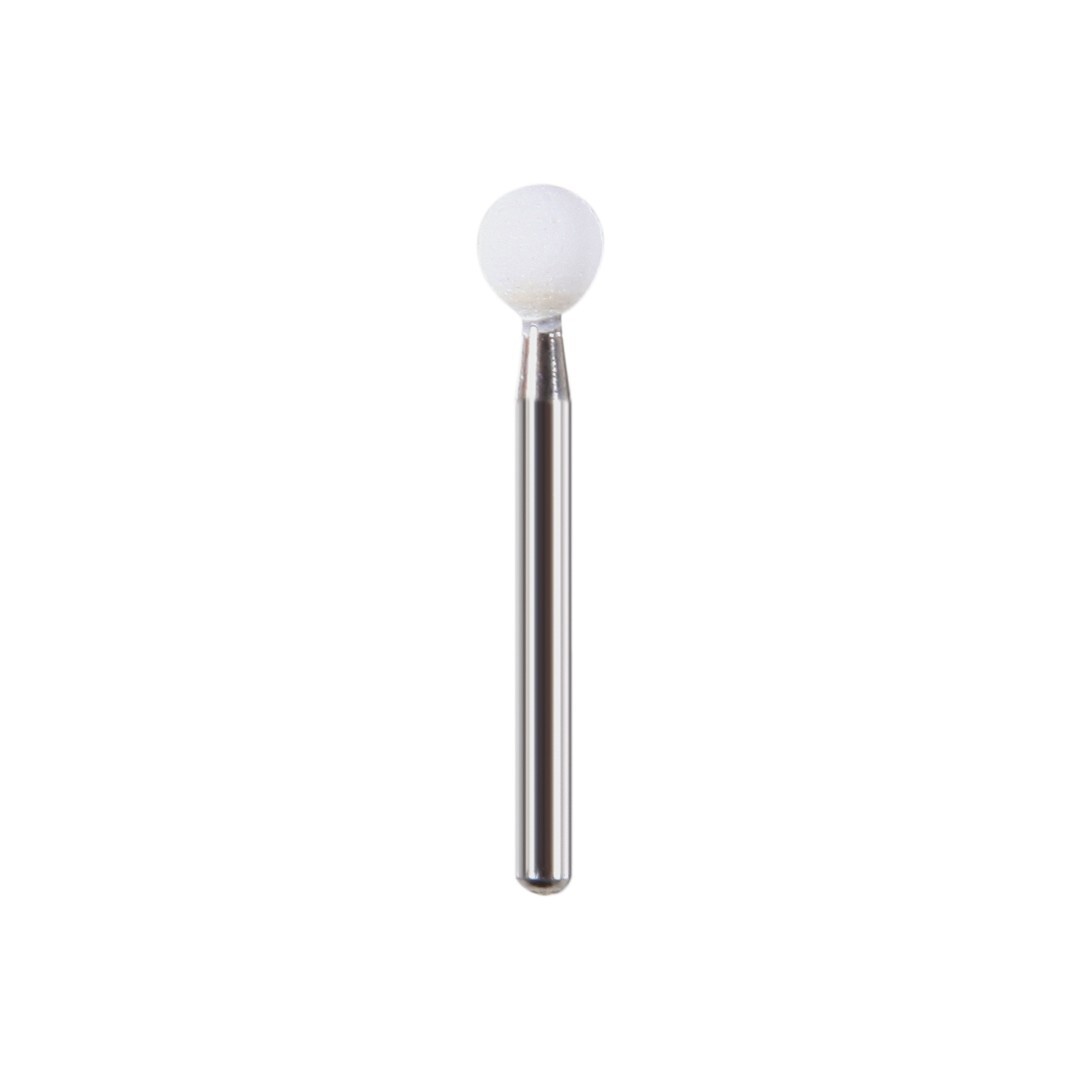 Dental White Stone Round Mounted Polishing Burs- FG 12/pks Abrasion Point Bur MD