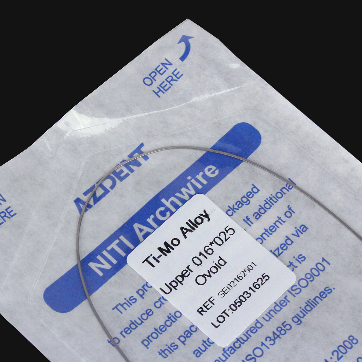 Dental Orthodontic TMA Beta Titanium Molybdenum Alloy Arch Wire Rectangular Type