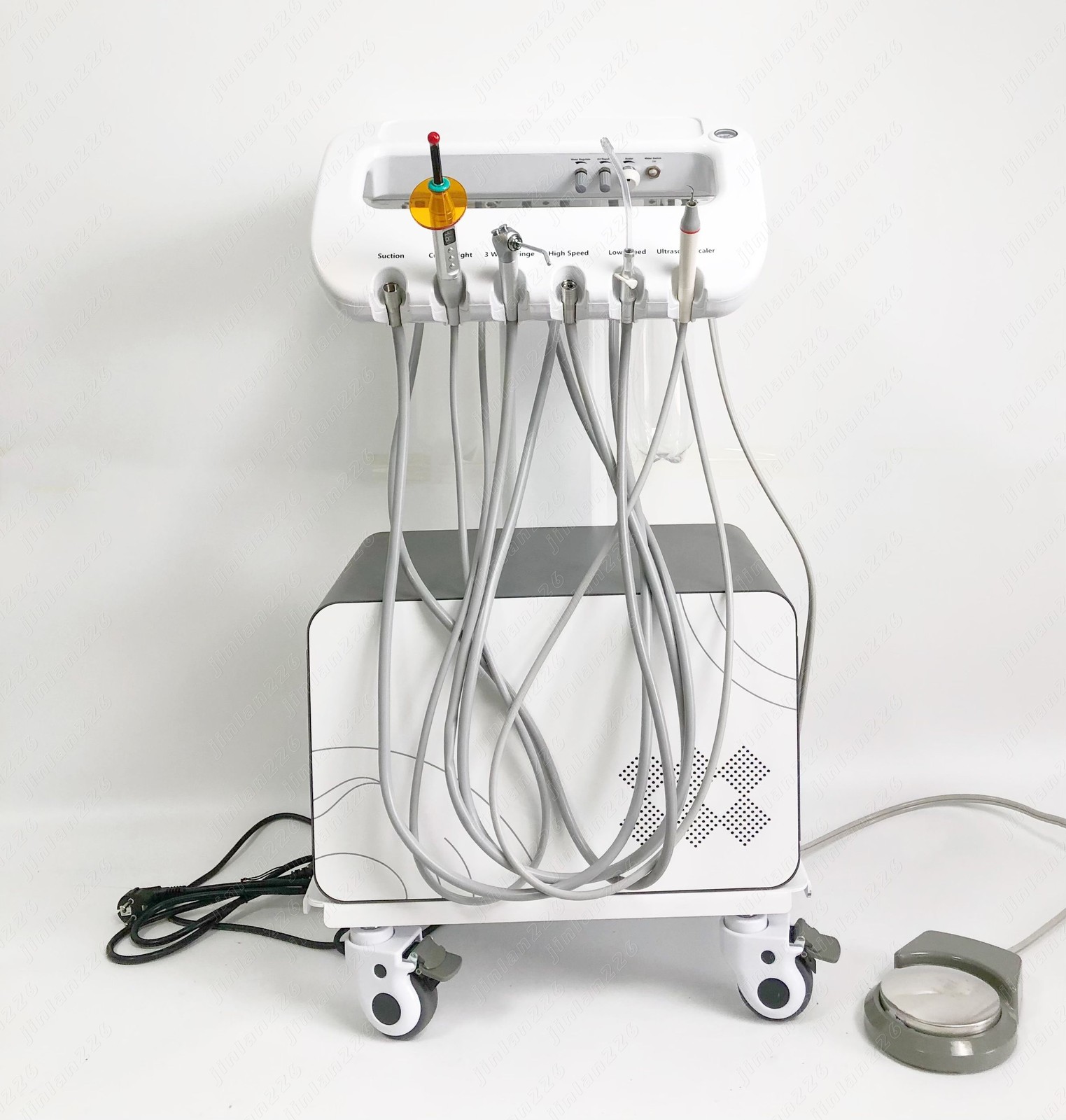 Portable Dental Delivery Unit Air Compressor Suction System 4H Light Scaler