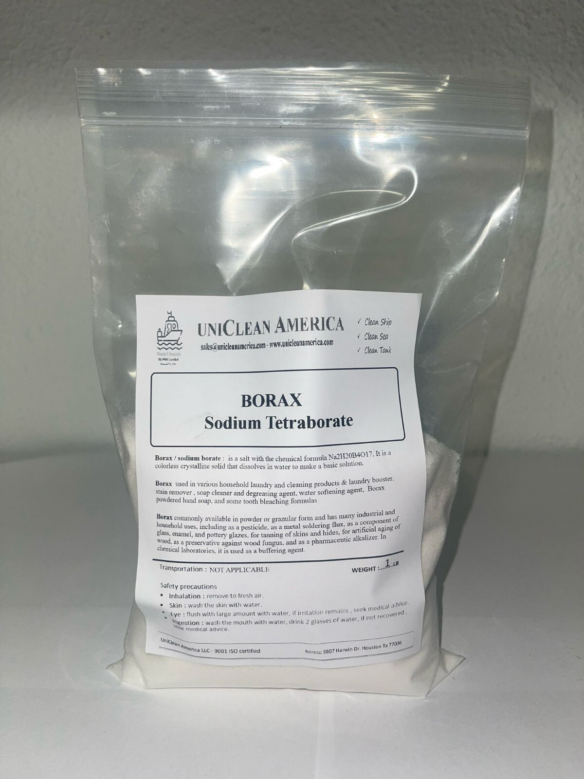 cleaning booster & stain remover powder I Sodium TETRA-borate I Made In USA