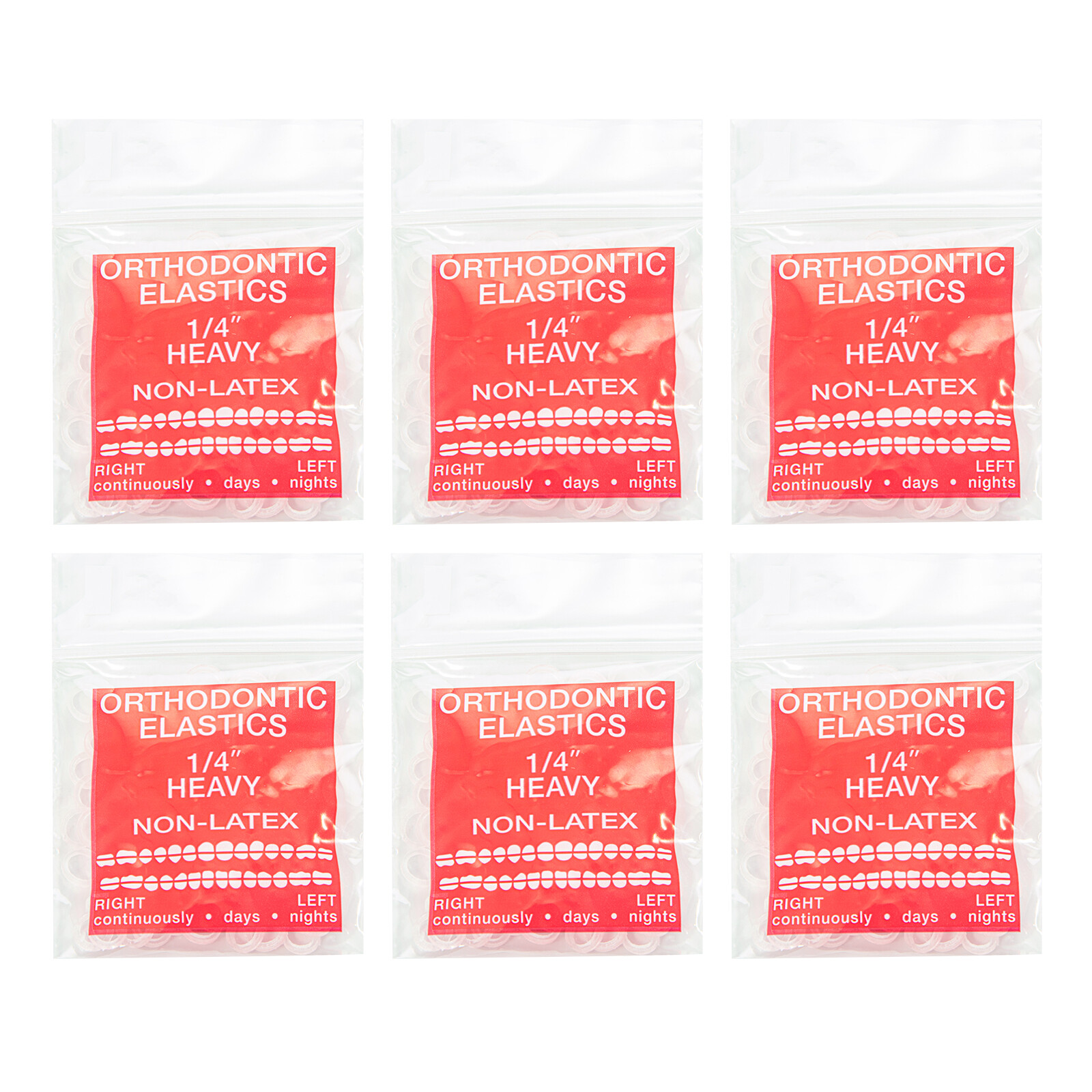 JMU Orthodontic Elastics Latex Free Dental Rubber Bands Intraoral Elastic Bands