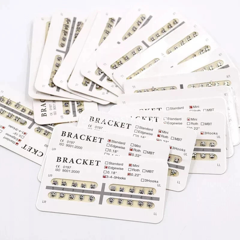 20 Pcs/Pack Orthodontic Dental Edgewise/ROTH/MBT Mini/Standard Bracket Braces