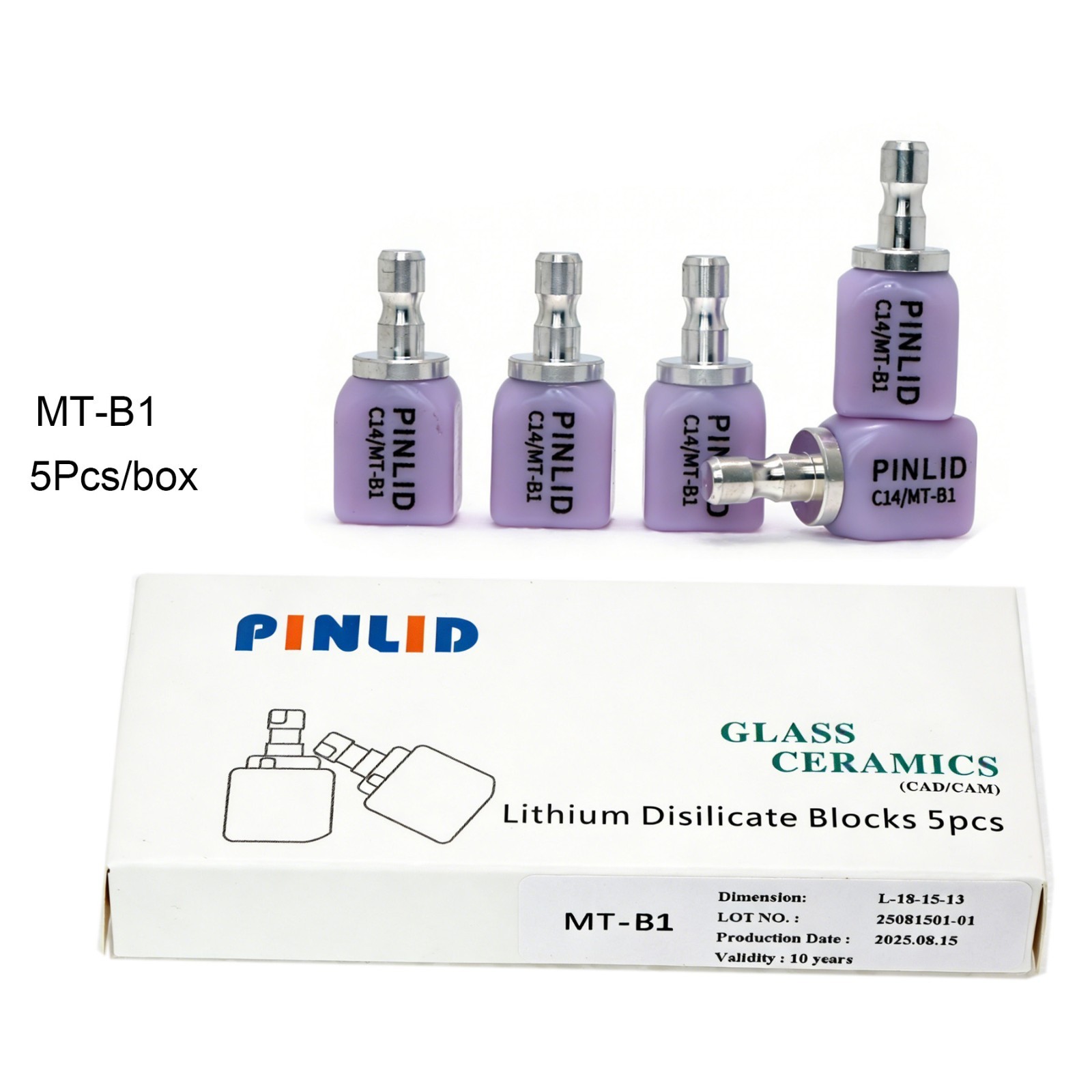 US C14 MT Dental Glass Ceramic Lithium Disilicate Block CEREC inLab fit Emax CAD