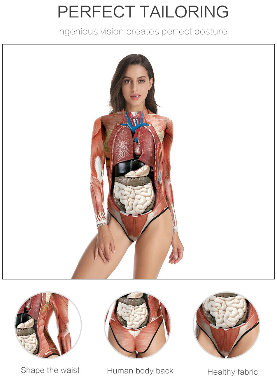 Medical Science Anatomy Woman Human Body Structure Tissue 3D Printing Model