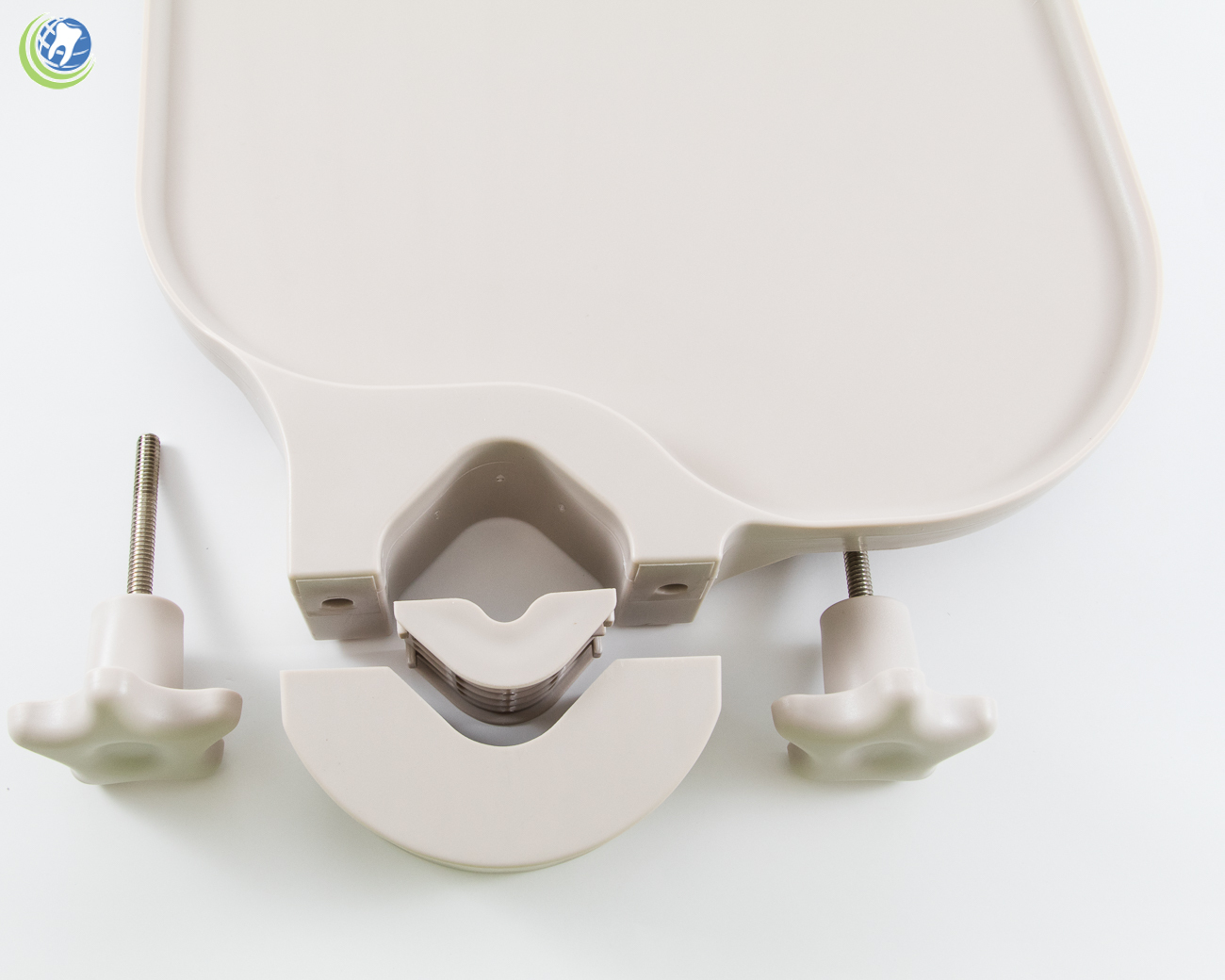 NEW TPC POLE POST MOUNT UTILITY ACCESS SHELF TRAY TABLE DENTAL MEDICAL BEIGE