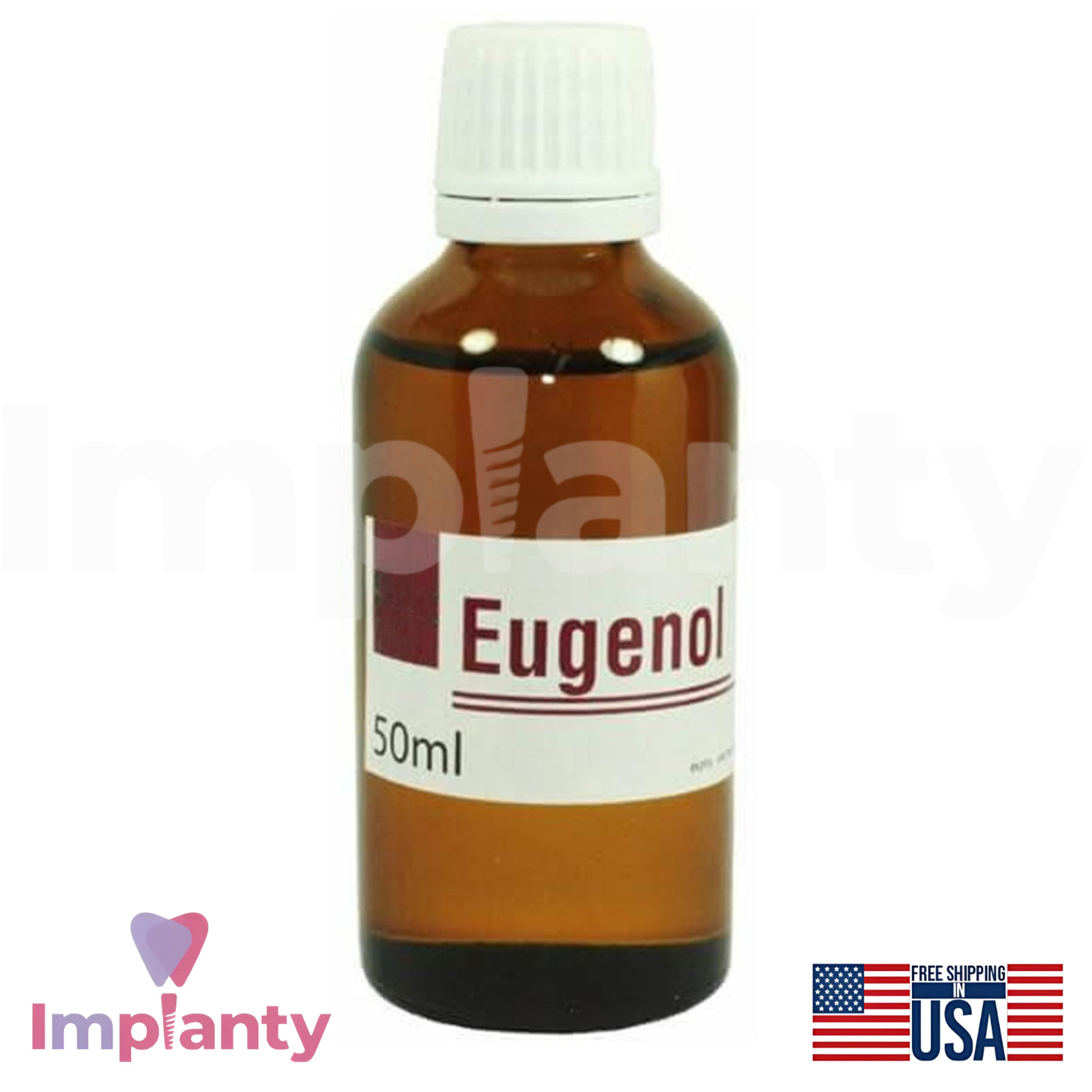 Extra Pure EugenoI Oil Liquid 50ml With Dropper Dental Relief Prep Solution