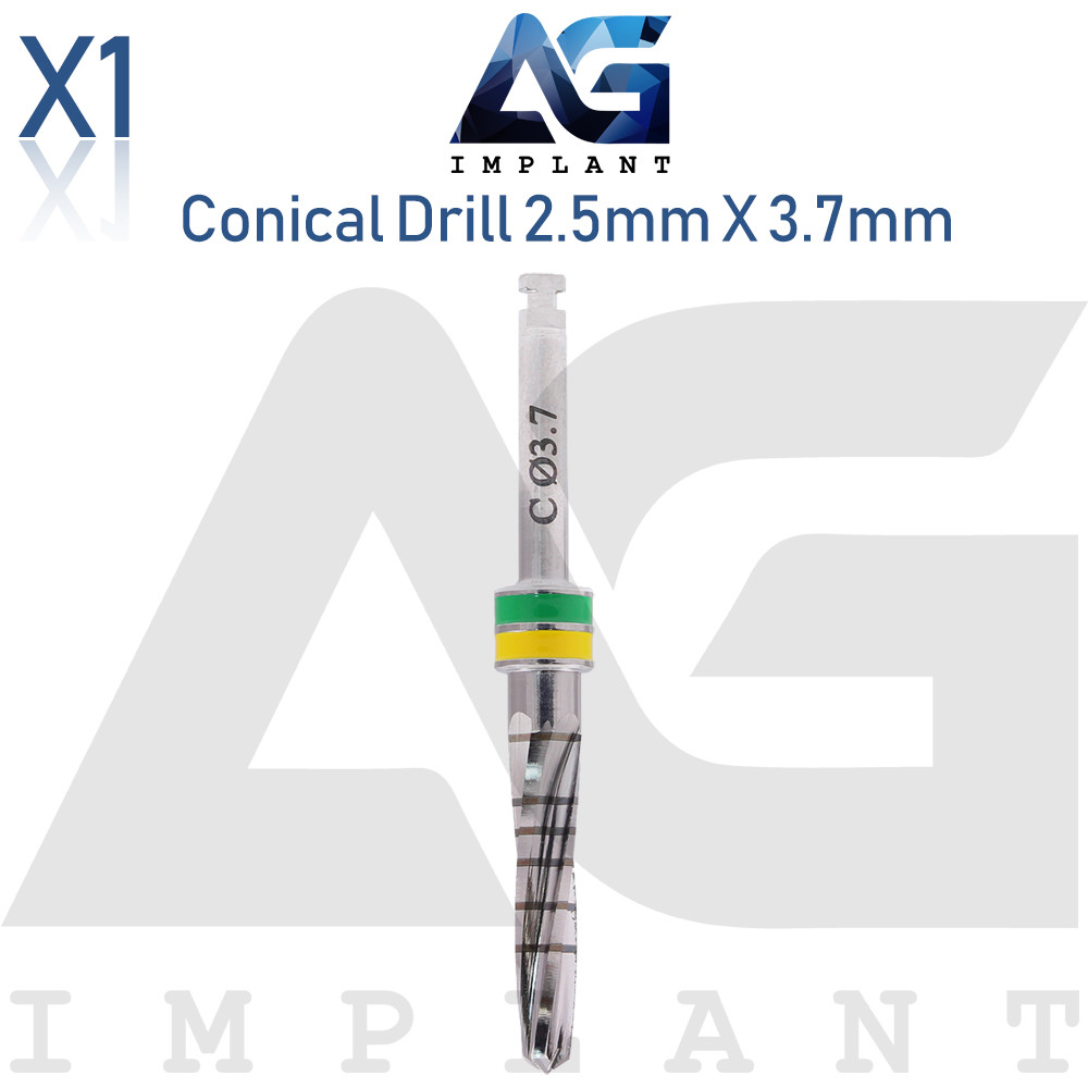 Conical Drill Ø2.5mmXØ3.7mm External Irrigation Tool Dental
