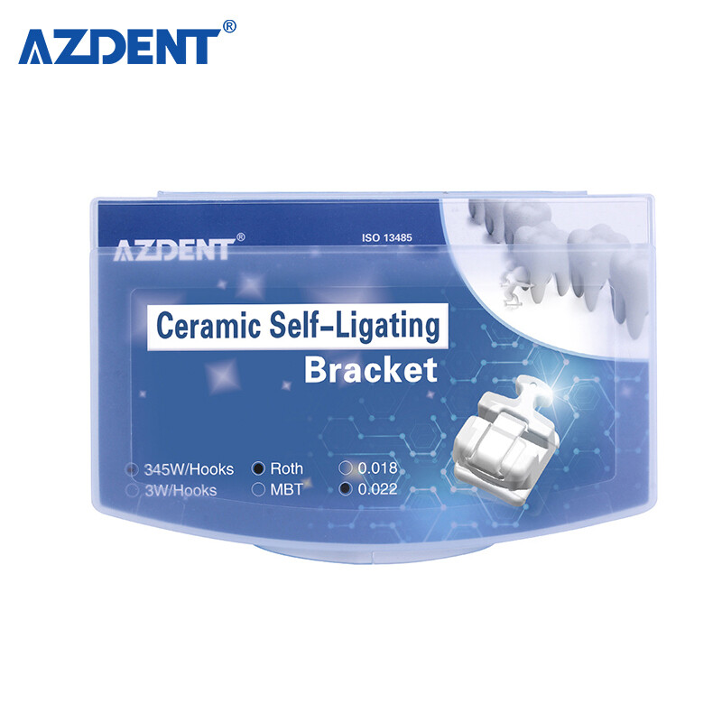 AZDENT Dental Self Ligating Bracket Braces 15 Types Mini Roth/MBT.022 345HK