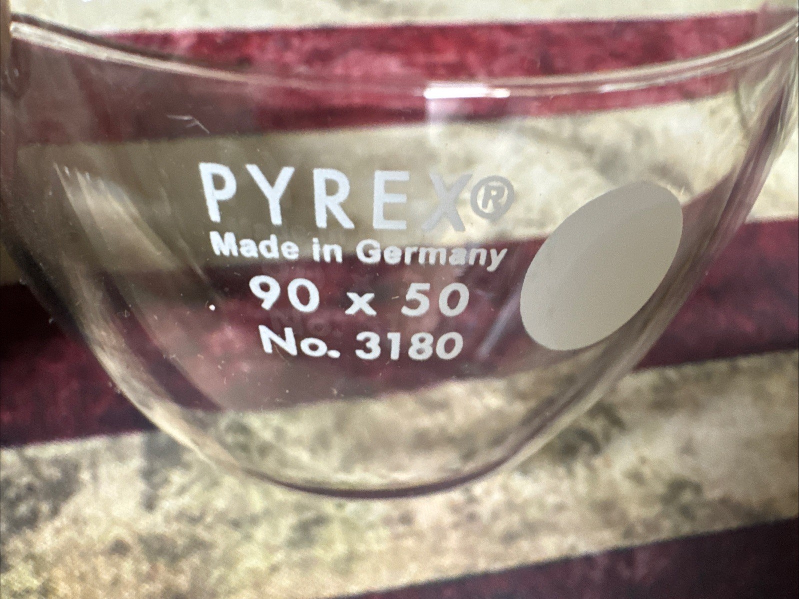 Pyrex 3180-90 PAIR Evaporating Dish 90 mm OD x 50 mm H 170 mL