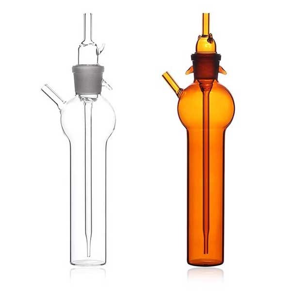 10-250ml Glass Ball-shape Gas Sampling Tube Gas Collecting Bottle Lab Supply