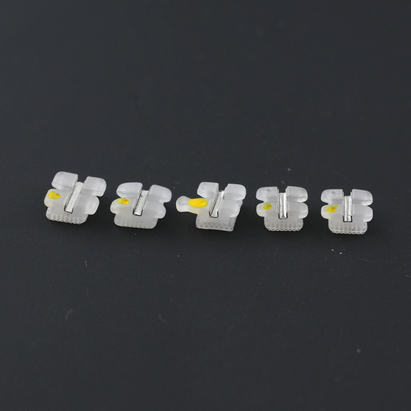 Orthodontic Bracket Ceramic Metal Slot Aesthetic Braces Roth 018 022 3M Clarity