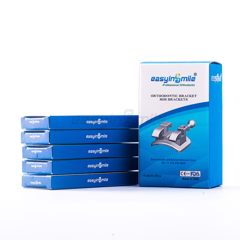5Packs Dental Orthodontic Brackets Mini Metal Brackets MBT/Roth 022 Braces 3/345