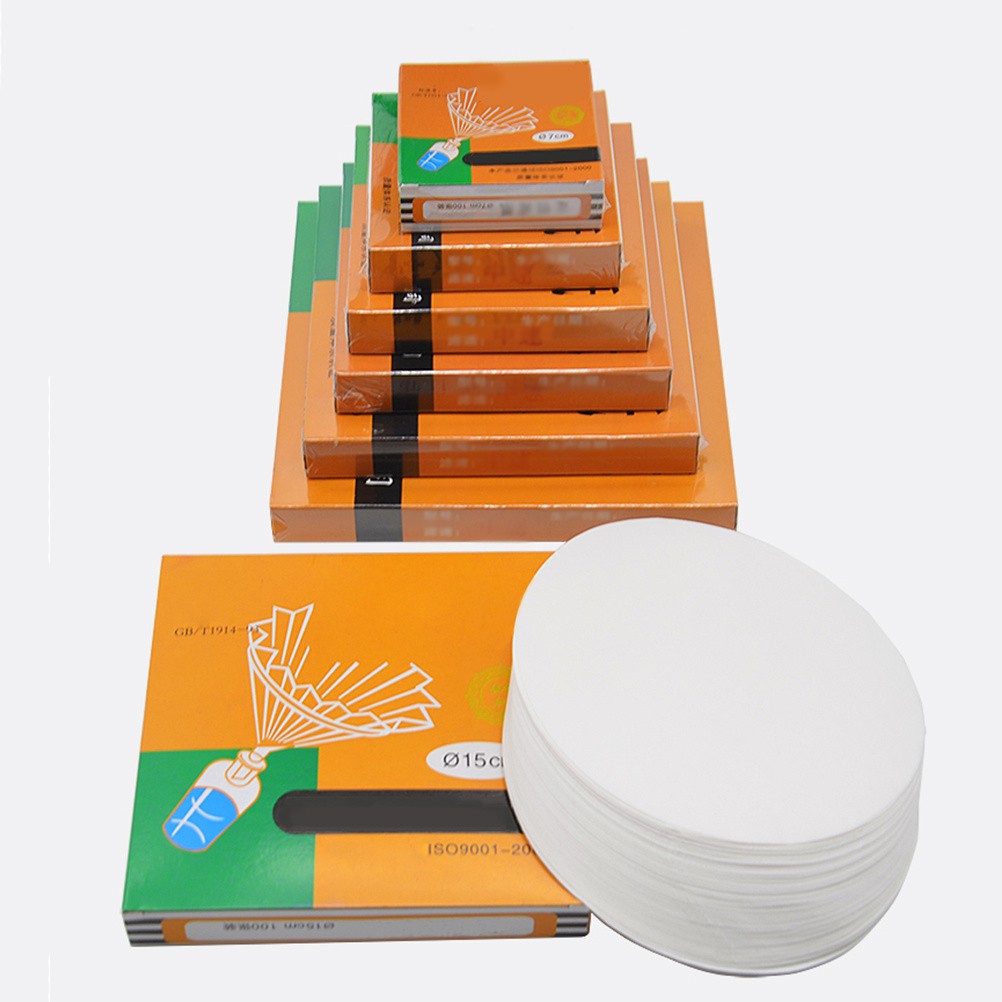 100Pcs Reusable White Filter Paper Discs for Lab Particle Retention